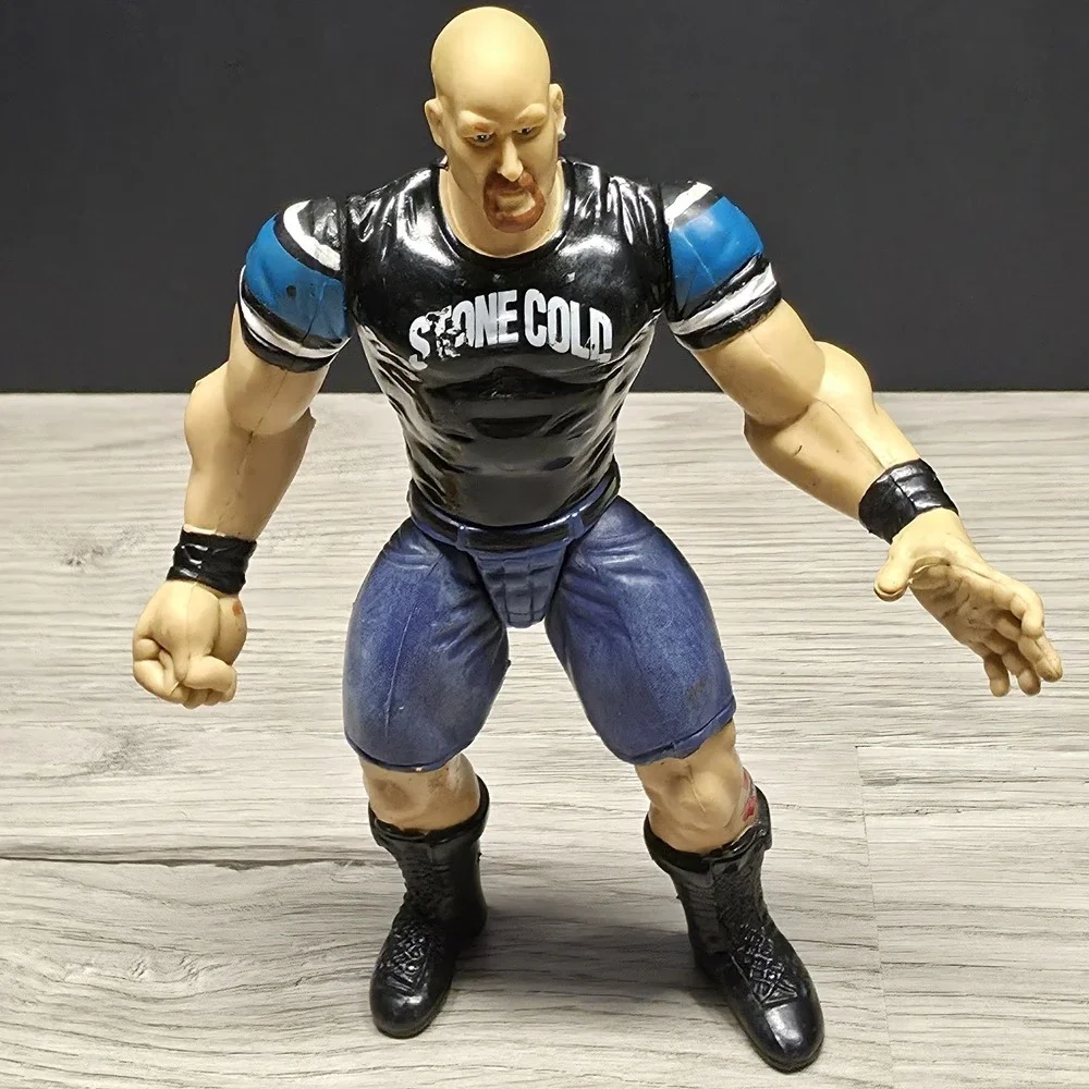 Vintage 1998 WWF Stone Cold Steve Austin - Jakks Pacific 6